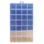 Clear Plastic Storage Box 28 Grids ABS Transparent Small Item Organizer Box for Jewelry Hair Ties V1294-YM0512-3117220242211