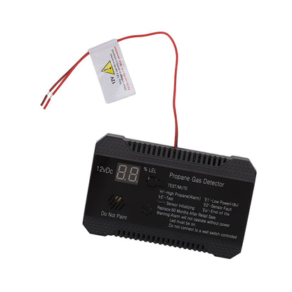 RV Propane Gas Detector 85dB Loudly Sound Alarms RV Propane Alarm with UL Certified Sensor Black V1294-YM0512-3117220247812