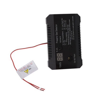 RV Propane Gas Detector 85dB Loudly Sound Alarms RV Propane Alarm with UL Certified Sensor Black V1294-YM0512-3117220247812