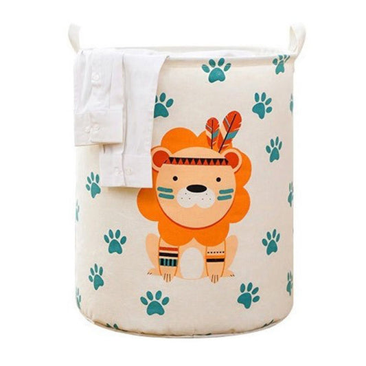 Dirty Laundry Basket Foldable Clothes Toys Sundries Basket Home Toilet Bathroom Storage Bucket Lion 100L V1294-YM0512-3117220248811