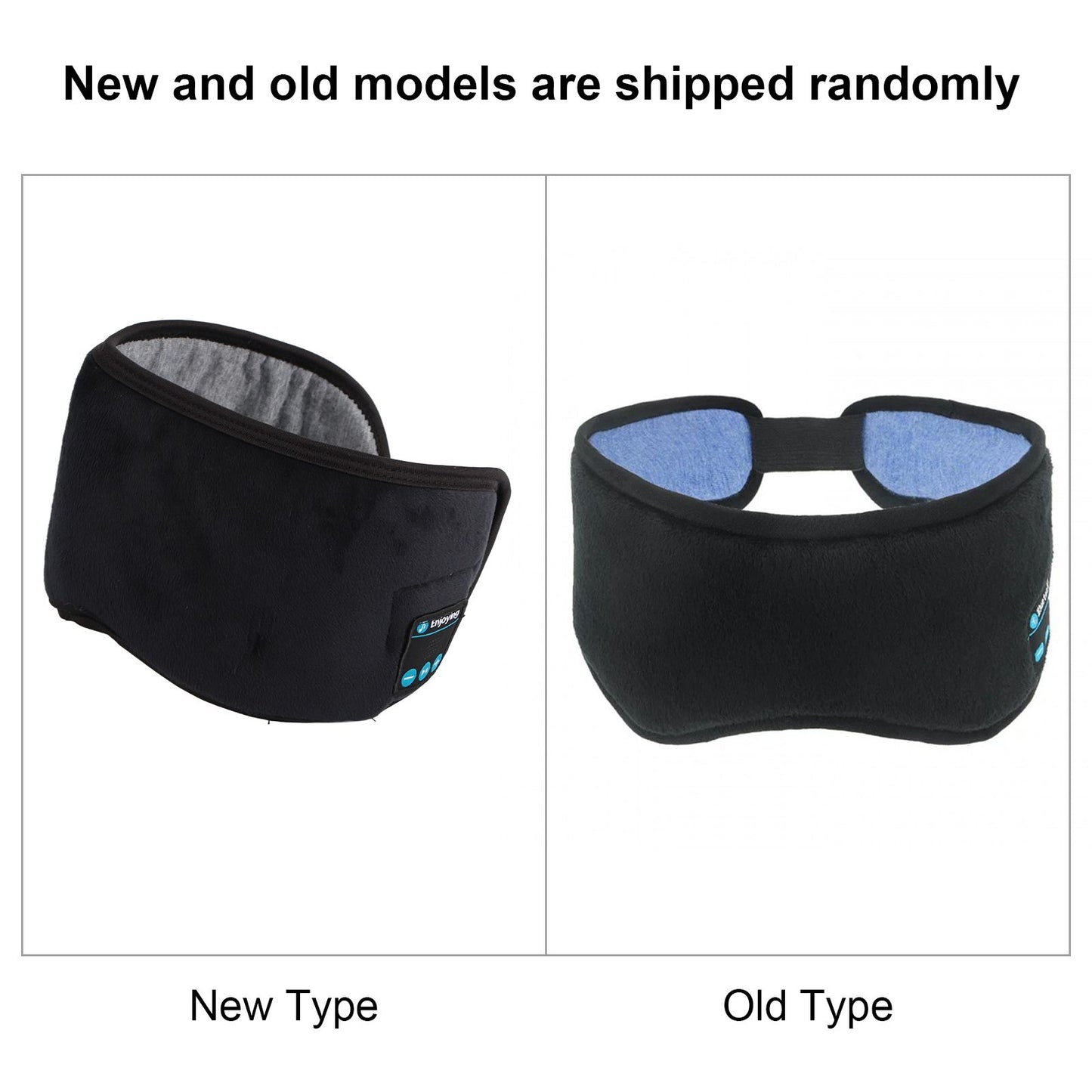 Smart Eye Mask Wireless Bluetooth 5.0 Music Communication Light Shading for Sleep Black V1294-YM0512-3117220249511