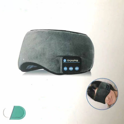 Smart Eye Mask Wireless Bluetooth 5.0 Music Communication Light Shading for Sleep Grey V1294-YM0512-3117220249512