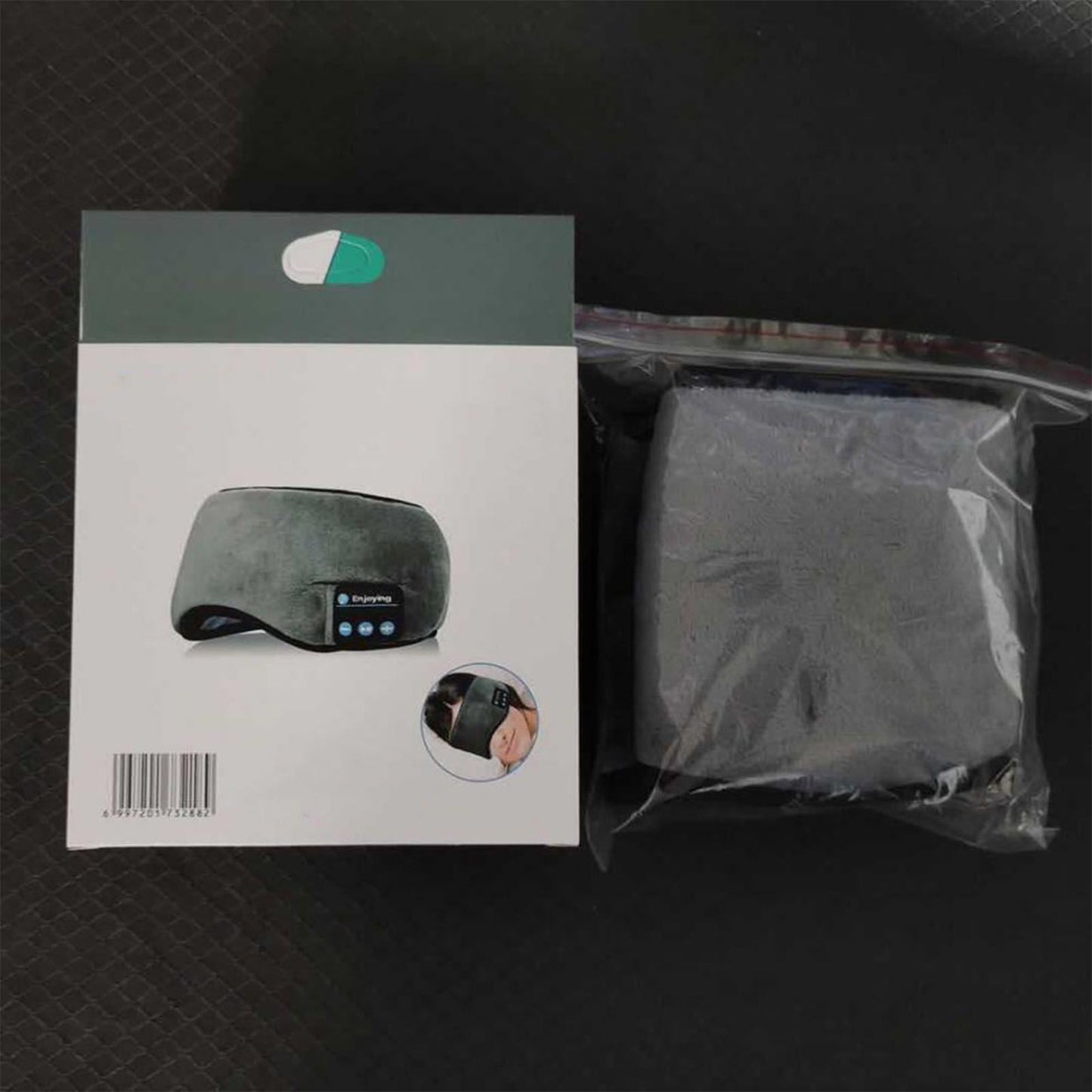Smart Eye Mask Wireless Bluetooth 5.0 Music Communication Light Shading for Sleep Grey V1294-YM0512-3117220249512