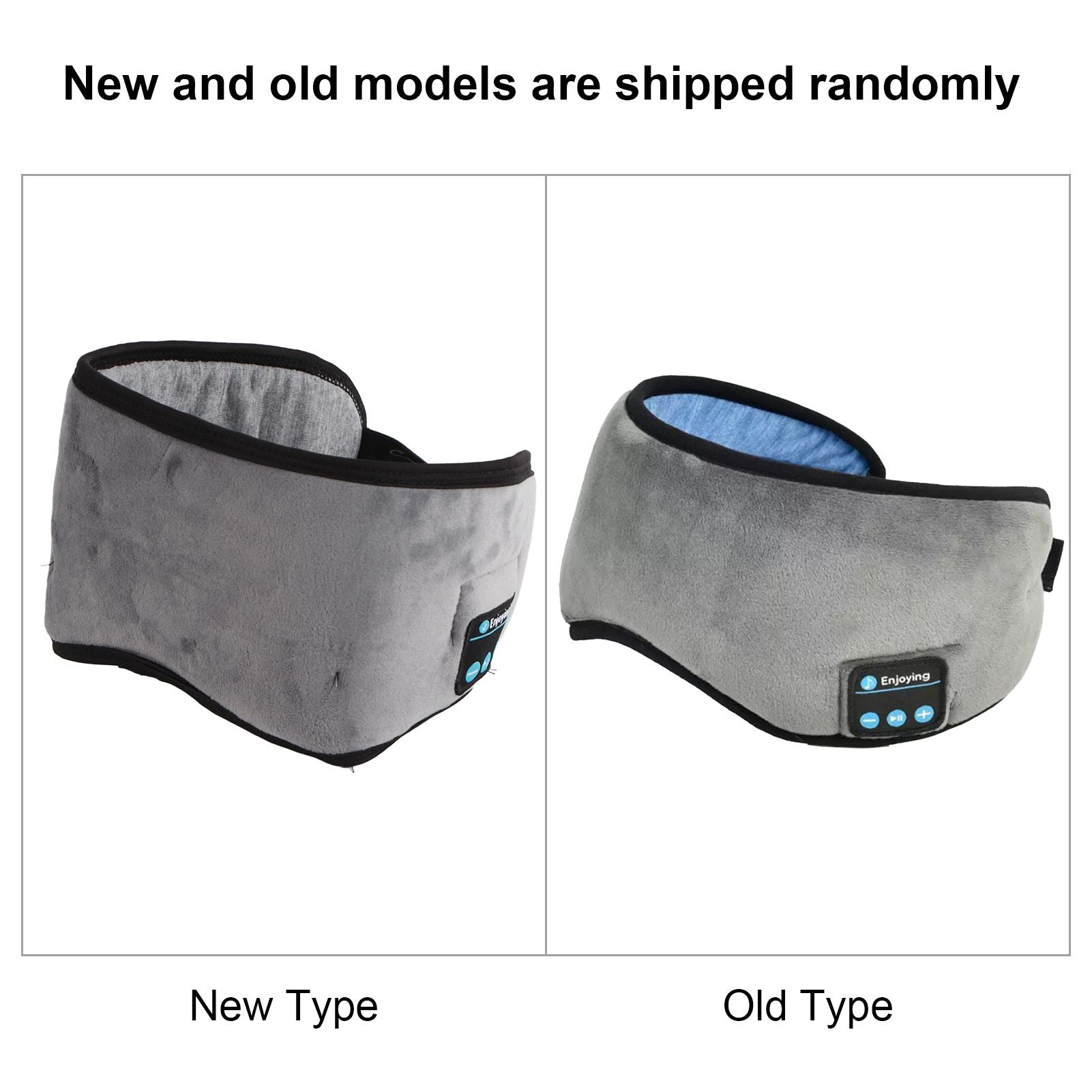 Smart Eye Mask Wireless Bluetooth 5.0 Music Communication Light Shading for Sleep Grey V1294-YM0512-3117220249512