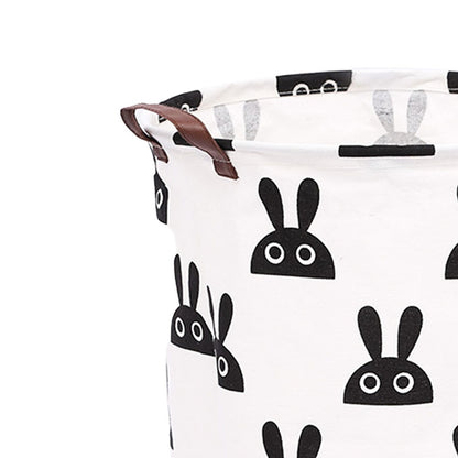 Laundry Basket Cute Rabbit Cotton 40x40x50cm Dirty Clothes Hamper Storage Basket Waterproof Lining Bin V1294-YM0512-3117220249911
