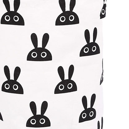 Laundry Basket Cute Rabbit Cotton 40x40x50cm Dirty Clothes Hamper Storage Basket Waterproof Lining Bin V1294-YM0512-3117220249911