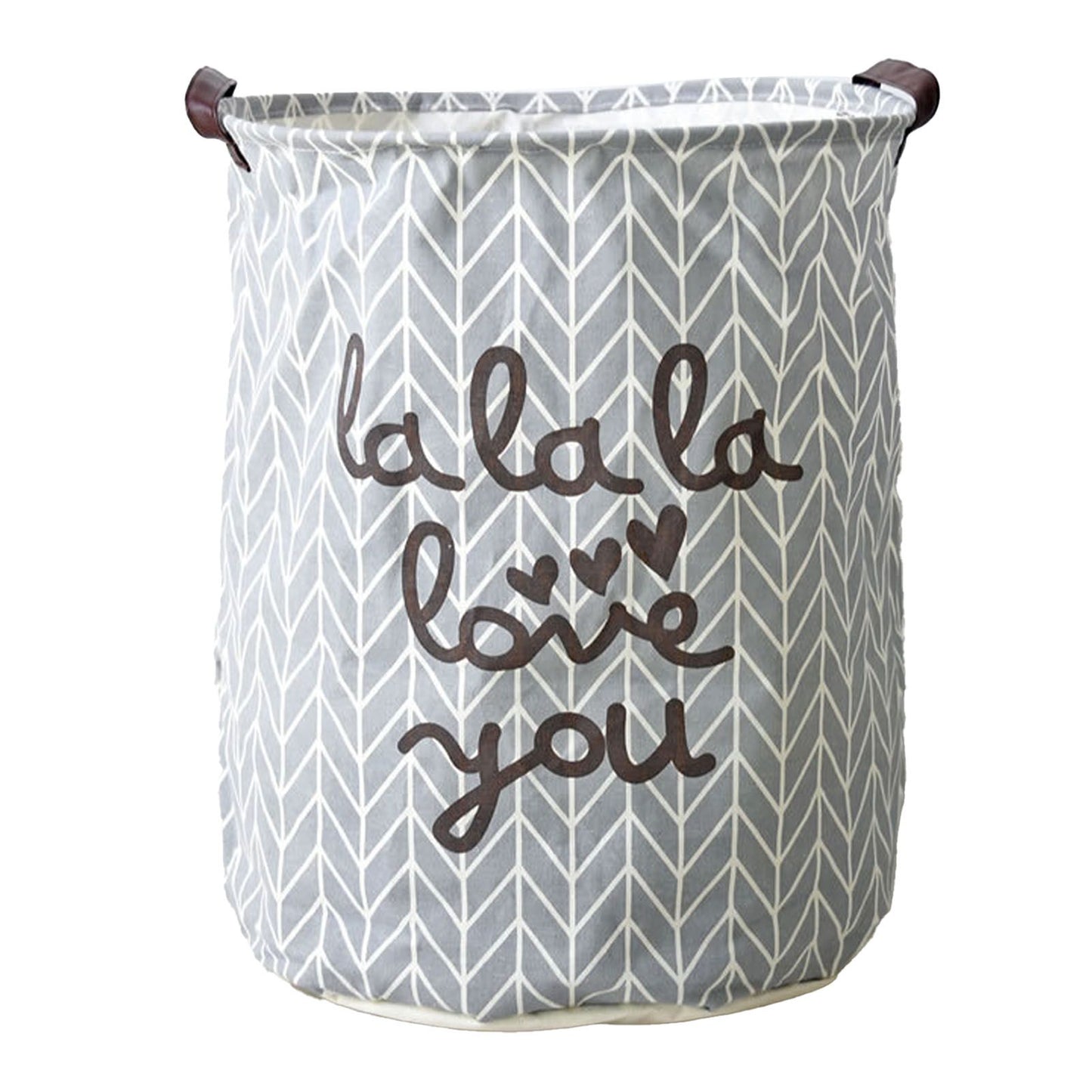 Laundry Basket Cotton Linen Foldable Round Dirty Clothes Storage Bag Folding Laundry Hamper for Home V1294-YM0512-3117220250012