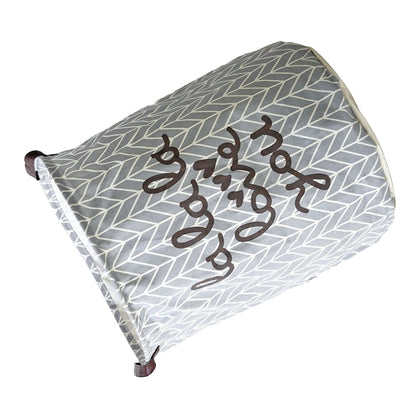 Laundry Basket Cotton Linen Foldable Round Dirty Clothes Storage Bag Folding Laundry Hamper for Home V1294-YM0512-3117220250012