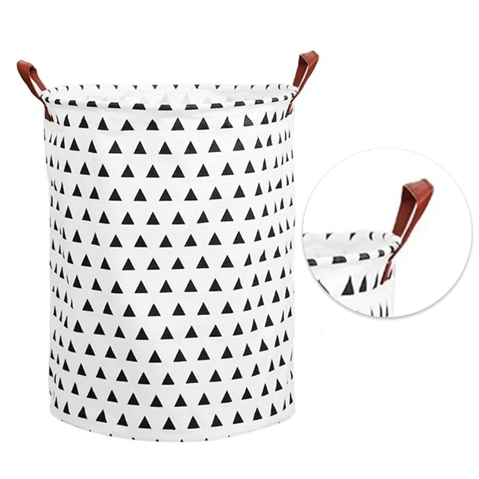 Laundry Basket Cotton Linen 40x40x50cm Dirty Clothes Hamper Storage Basket Waterproof Lining Bin V1294-YM0512-3117220250111