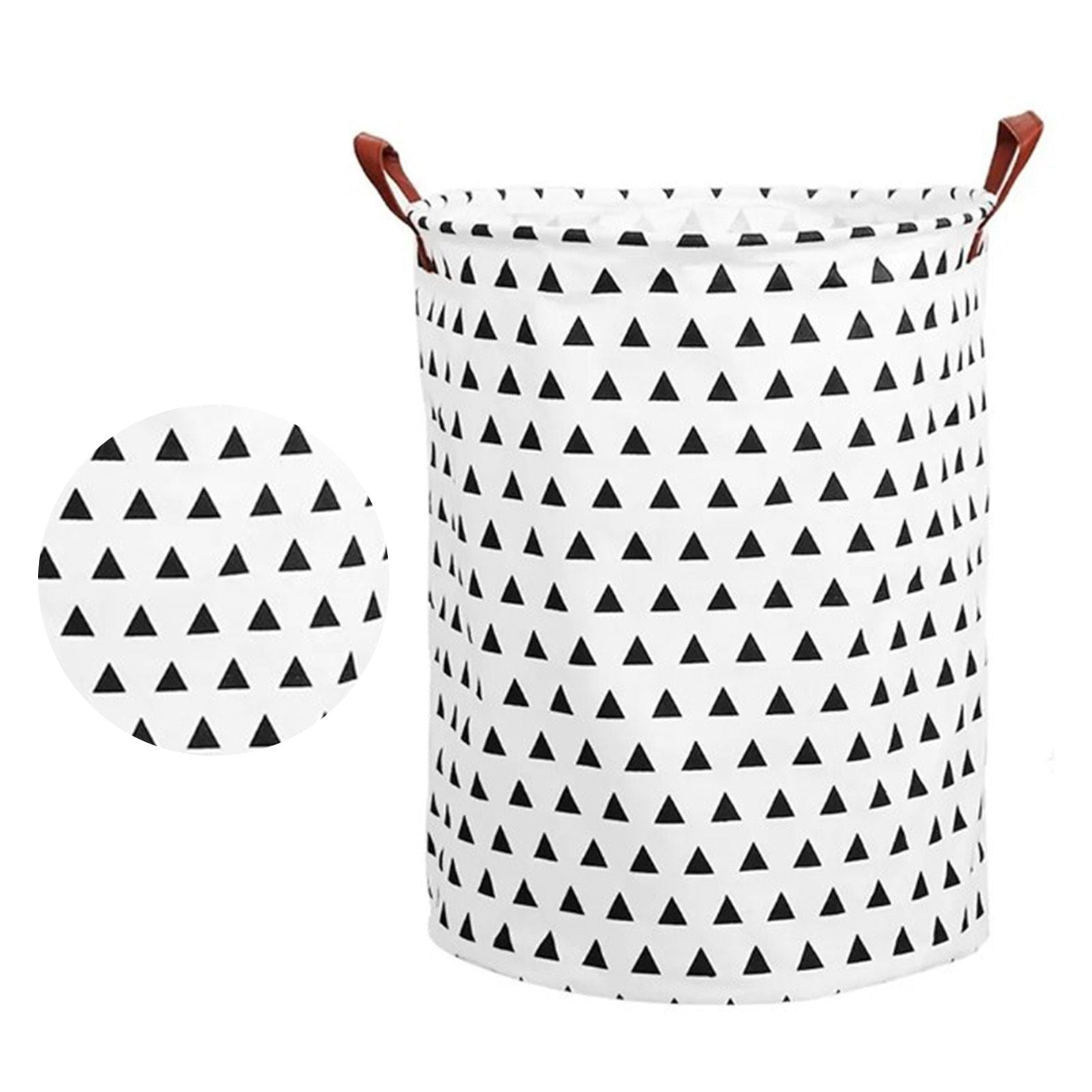 Laundry Basket Cotton Linen 40x40x50cm Dirty Clothes Hamper Storage Basket Waterproof Lining Bin V1294-YM0512-3117220250111