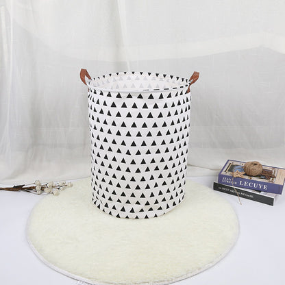 Laundry Basket Cotton Linen 40x40x50cm Dirty Clothes Hamper Storage Basket Waterproof Lining Bin V1294-YM0512-3117220250111