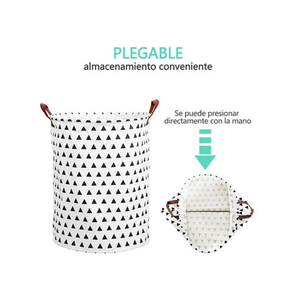 Laundry Basket Cotton Linen 40x40x50cm Dirty Clothes Hamper Storage Basket Waterproof Lining Bin V1294-YM0512-3117220250111