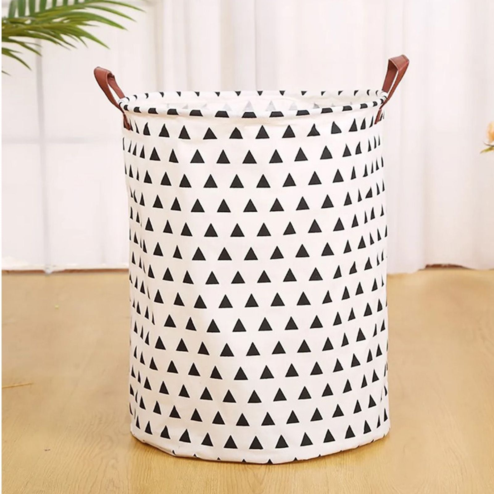 Laundry Basket Cotton Linen 40x40x50cm Dirty Clothes Hamper Storage Basket Waterproof Lining Bin V1294-YM0512-3117220250111
