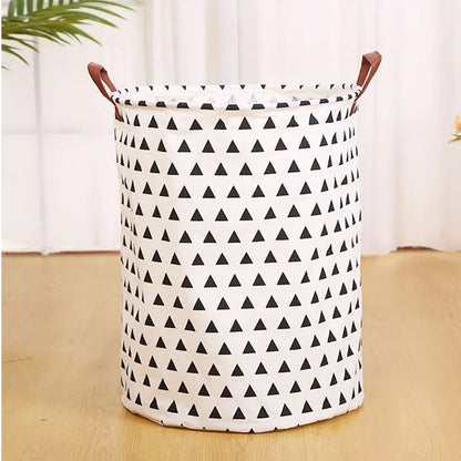 Laundry Basket Cotton Linen 40x40x50cm Dirty Clothes Hamper Storage Basket Waterproof Lining Bin V1294-YM0512-3117220250111