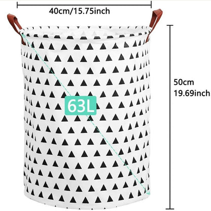 Laundry Basket Cotton Linen 40x40x50cm Dirty Clothes Hamper Storage Basket Waterproof Lining Bin V1294-YM0512-3117220250111