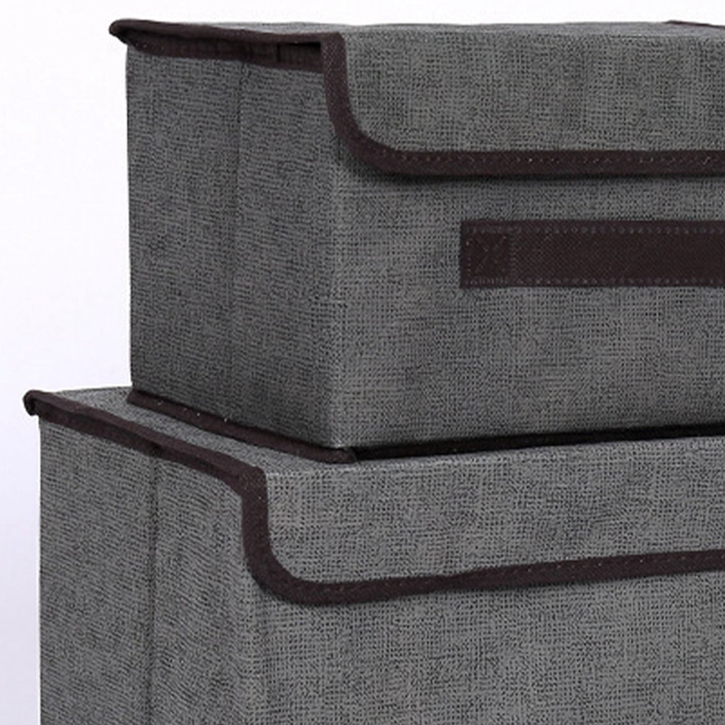 4 Pcs Non Woven Storage Box Case Dustproof Collapsible Two Large and Two Small for Household Home Grey V1294-YM0512-3117220250913