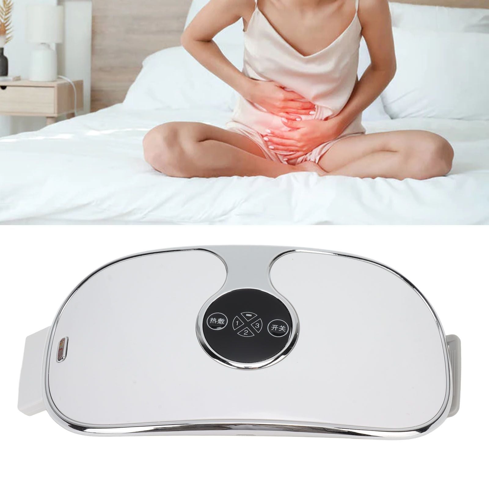 Menstrual Heating Pad Intelligent Charge 3 Temp Modes Vibration Massage Cordless Heating Pad for Women Belly V1294-YM0512-3117220251311