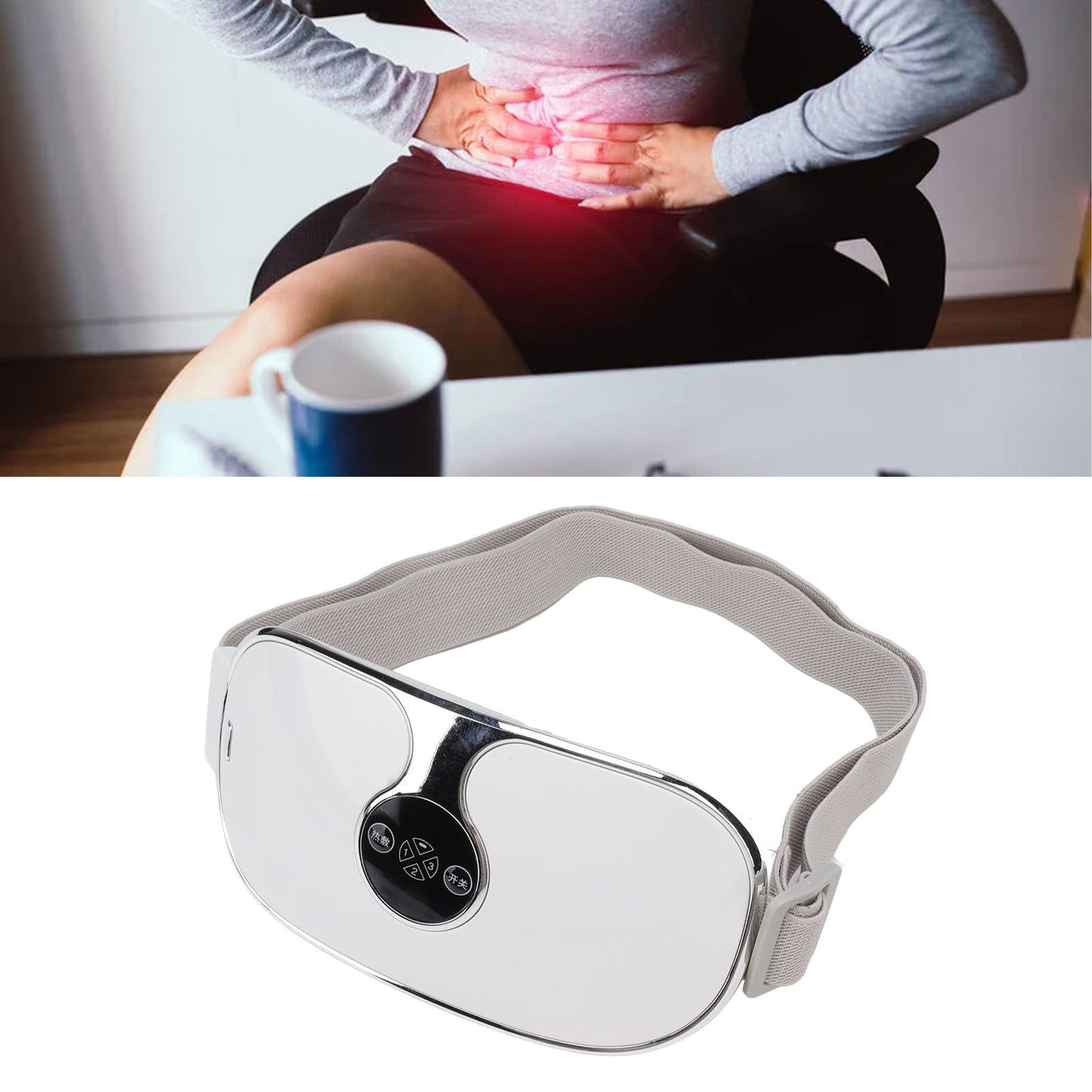Menstrual Heating Pad Intelligent Charge 3 Temp Modes Vibration Massage Cordless Heating Pad for Women Belly V1294-YM0512-3117220251311