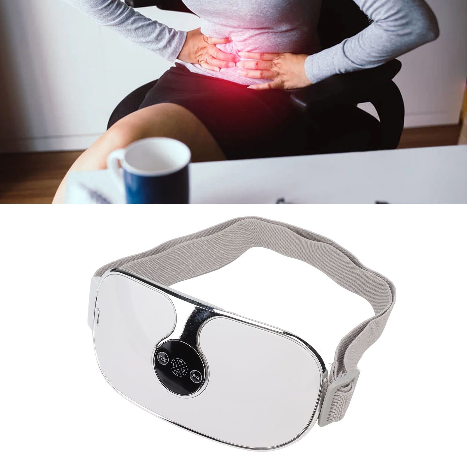 Menstrual Heating Pad Intelligent Charge 3 Temp Modes Vibration Massage Cordless Heating Pad for Women Belly V1294-YM0512-3117220251311