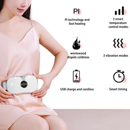 Menstrual Heating Pad Intelligent Charge 3 Temp Modes Vibration Massage Cordless Heating Pad for Women Belly V1294-YM0512-3117220251311