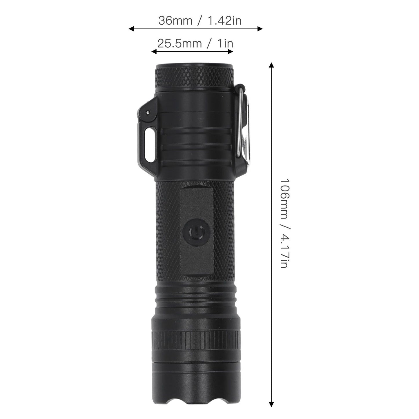 Flashlight Lighter USB Charging IP56 Waterproof High Brightness 3 Lighting Modes V1294-YM0512-3117220253311