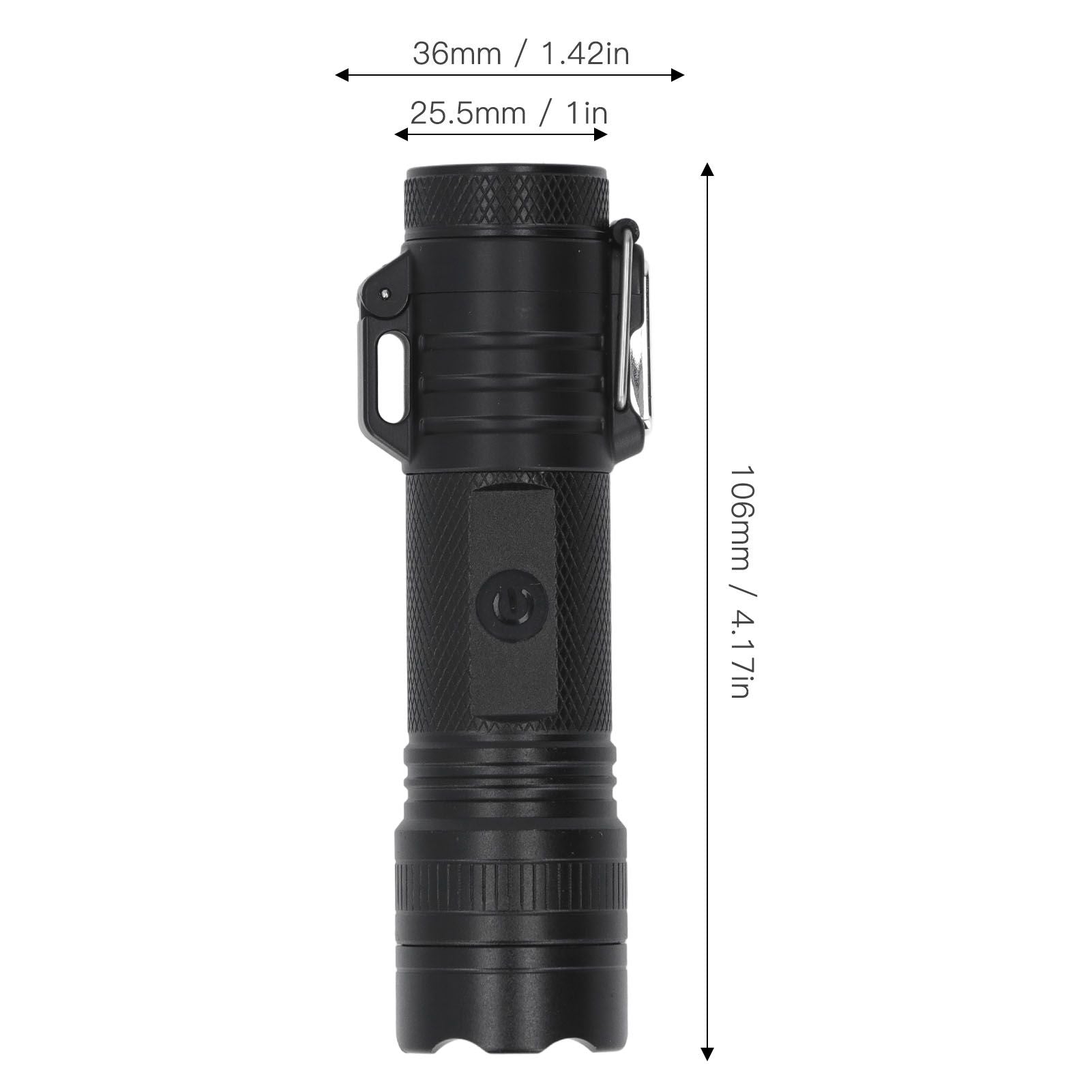 Flashlight Lighter USB Charging IP56 Waterproof High Brightness 3 Lighting Modes V1294-YM0512-3117220253311