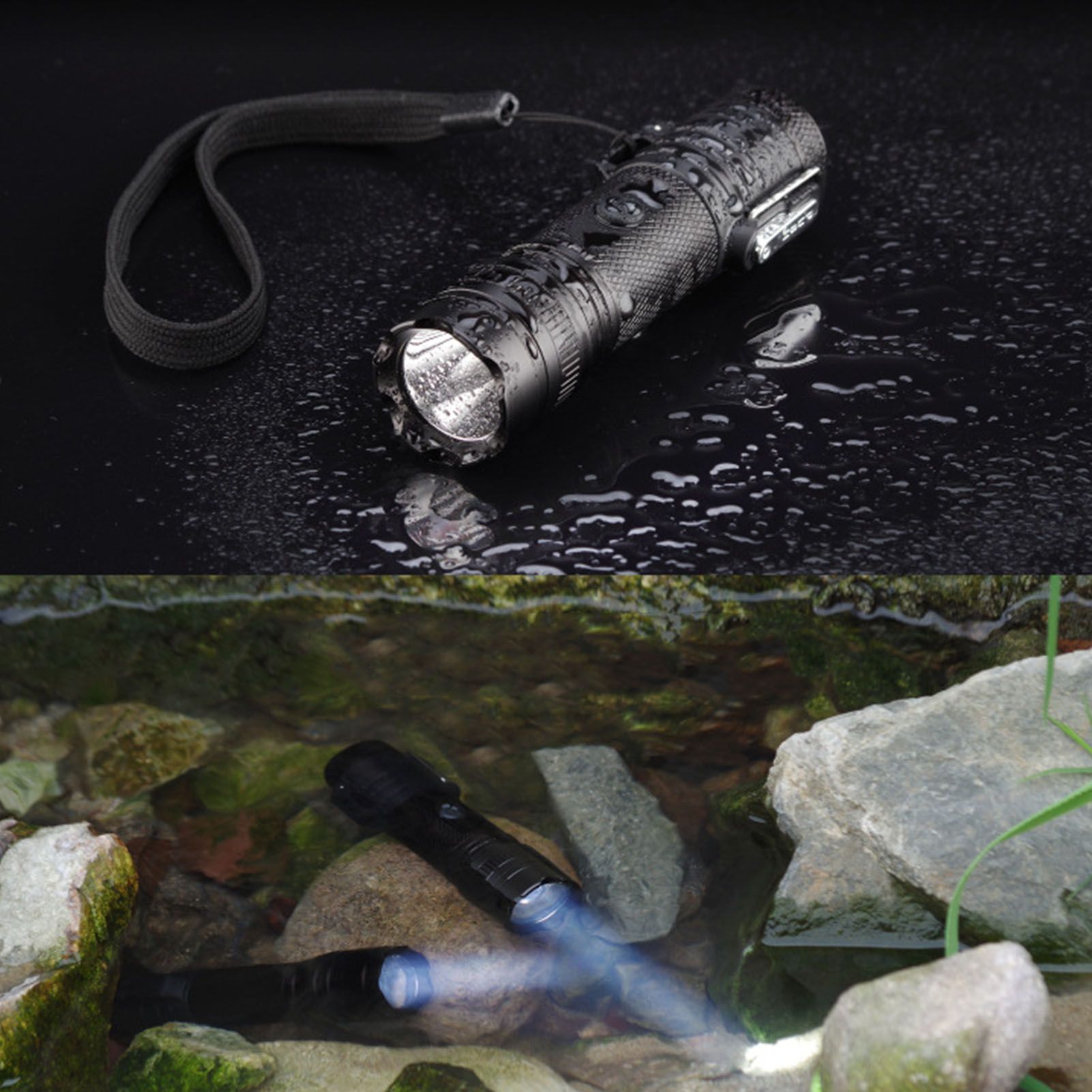 Flashlight Lighter USB Charging IP56 Waterproof High Brightness 3 Lighting Modes V1294-YM0512-3117220253311