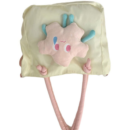 Tote Bag Nylon Large Capacity Removable Cute Star Doll Messenger Bag for PC Book Lipstick V1294-YM0512-3117220255511