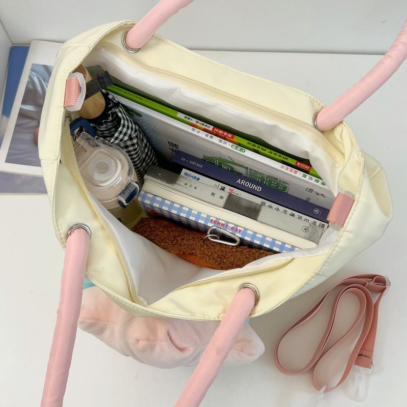 Tote Bag Nylon Large Capacity Removable Cute Star Doll Messenger Bag for PC Book Lipstick V1294-YM0512-3117220255511