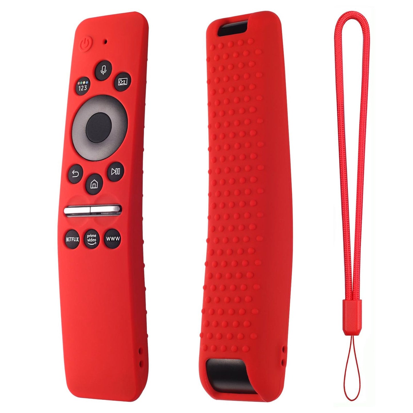 Silicone Protective Cover Case for Samsung Smart TV Remote Control BN59 01259E 1259B 1312A 1312B Red V1294-YM0512-3117220257911