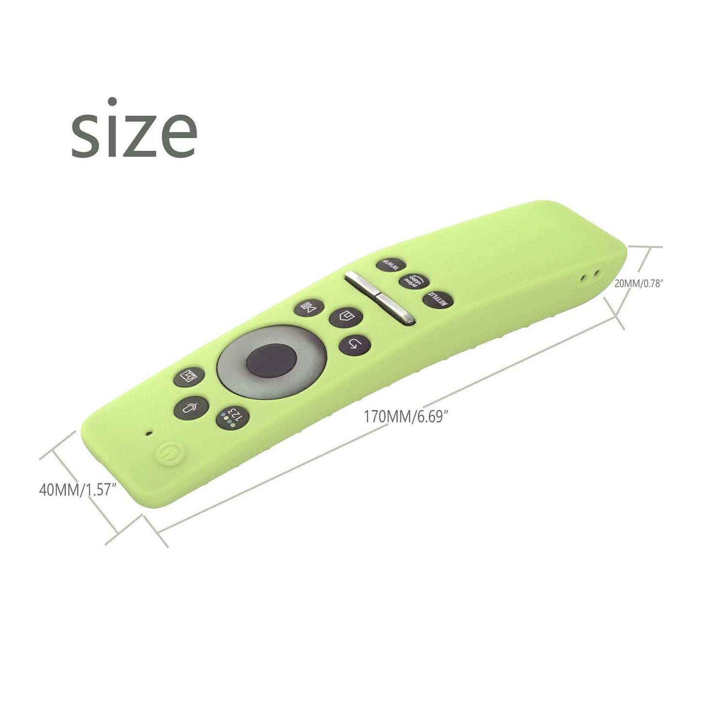 Silicone Protective Cover Case for Samsung Smart TV Remote Control BN59 01259E 1259B 1312A 1312B Fluorescent V1294-YM0512-3117220257913