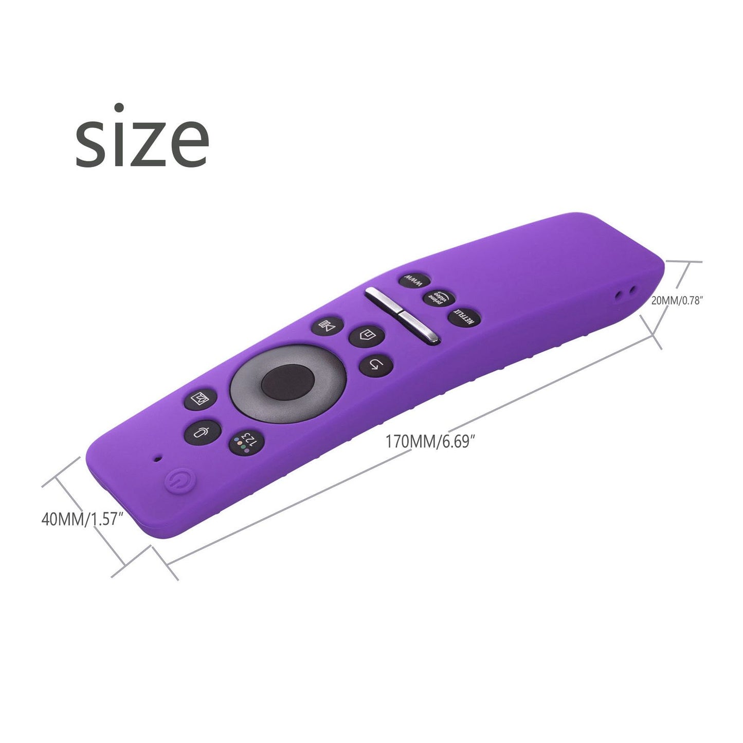 Silicone Protective Cover Case for Samsung Smart TV Remote Control BN59 01259E 1259B 1312A 1312B Purple V1294-YM0512-3117220257914