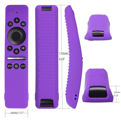 Silicone Protective Cover Case for Samsung Smart TV Remote Control BN59 01259E 1259B 1312A 1312B Purple V1294-YM0512-3117220257914