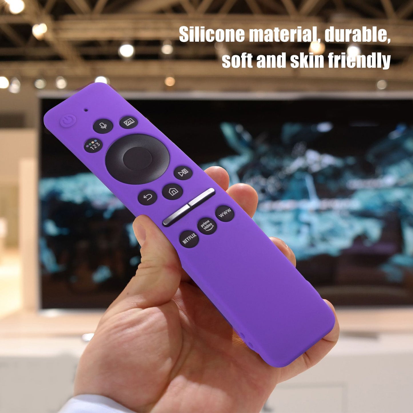 Silicone Protective Cover Case for Samsung Smart TV Remote Control BN59 01259E 1259B 1312A 1312B Purple V1294-YM0512-3117220257914