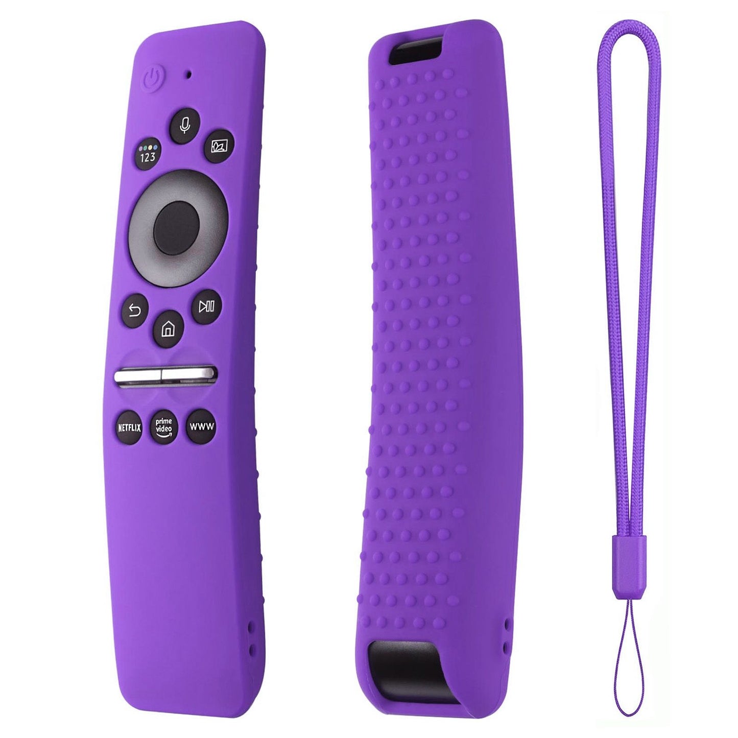 Silicone Protective Cover Case for Samsung Smart TV Remote Control BN59 01259E 1259B 1312A 1312B Purple V1294-YM0512-3117220257914