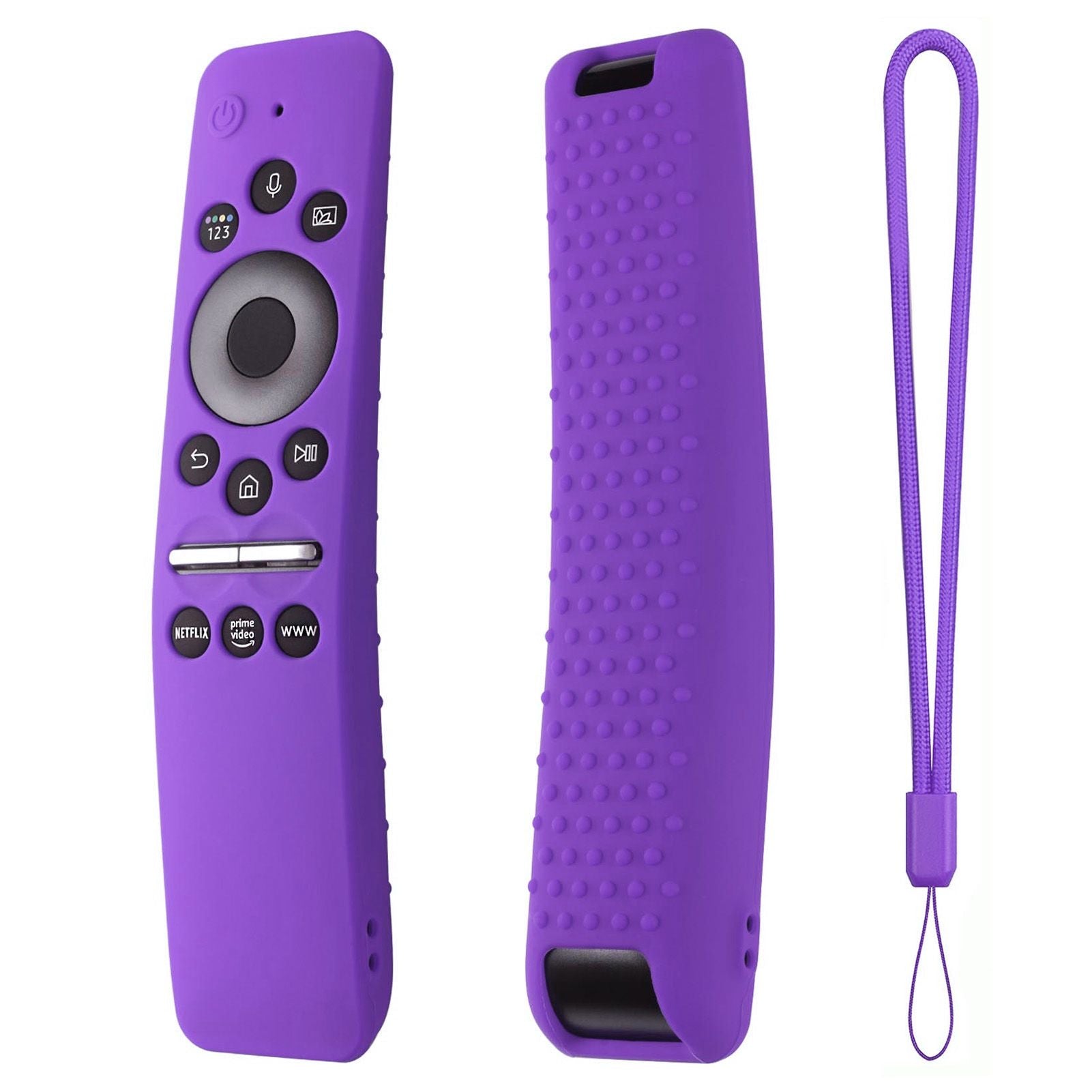 Silicone Protective Cover Case for Samsung Smart TV Remote Control BN59 01259E 1259B 1312A 1312B Purple V1294-YM0512-3117220257914