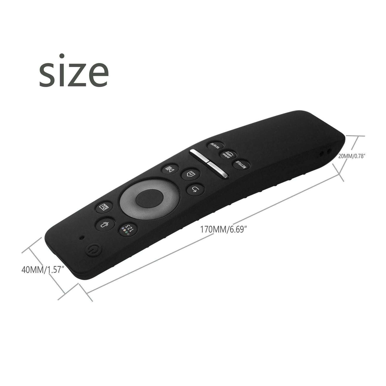 Silicone Protective Cover Case for Samsung Smart TV Remote Control BN59 01259E 1259B 1312A 1312B Black V1294-YM0512-3117220257915