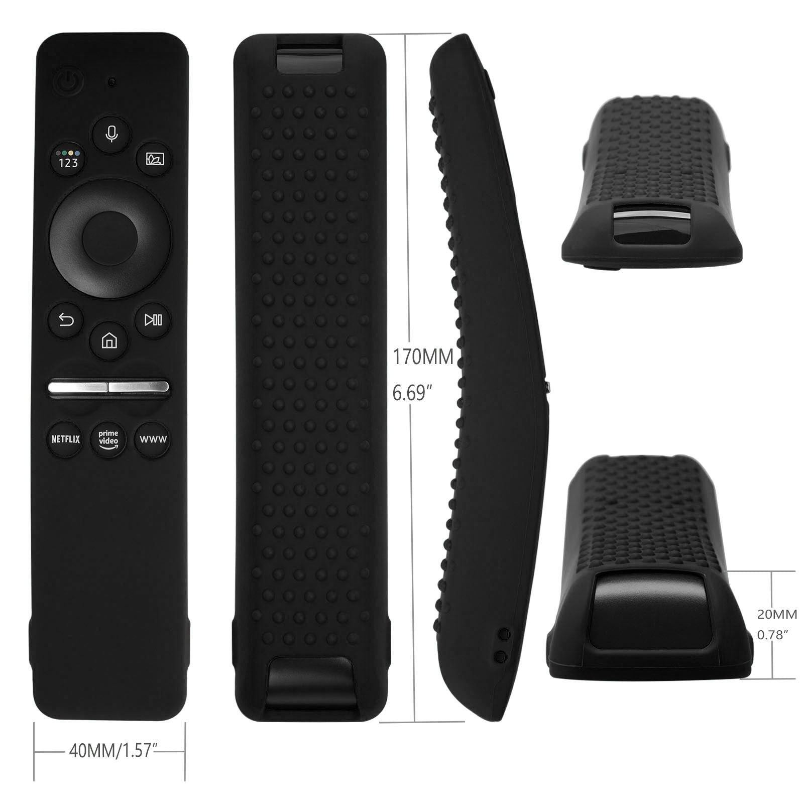 Silicone Protective Cover Case for Samsung Smart TV Remote Control BN59 01259E 1259B 1312A 1312B Black V1294-YM0512-3117220257915