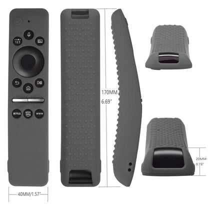 Silicone Protective Cover Case for Samsung Smart TV Remote Control BN59 01259E 1259B 1312A 1312B Gray V1294-YM0512-3117220257916