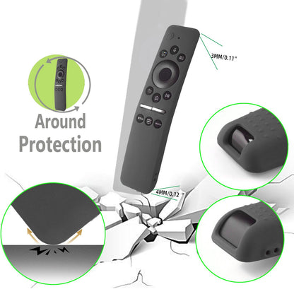 Silicone Protective Cover Case for Samsung Smart TV Remote Control BN59 01259E 1259B 1312A 1312B Gray V1294-YM0512-3117220257916