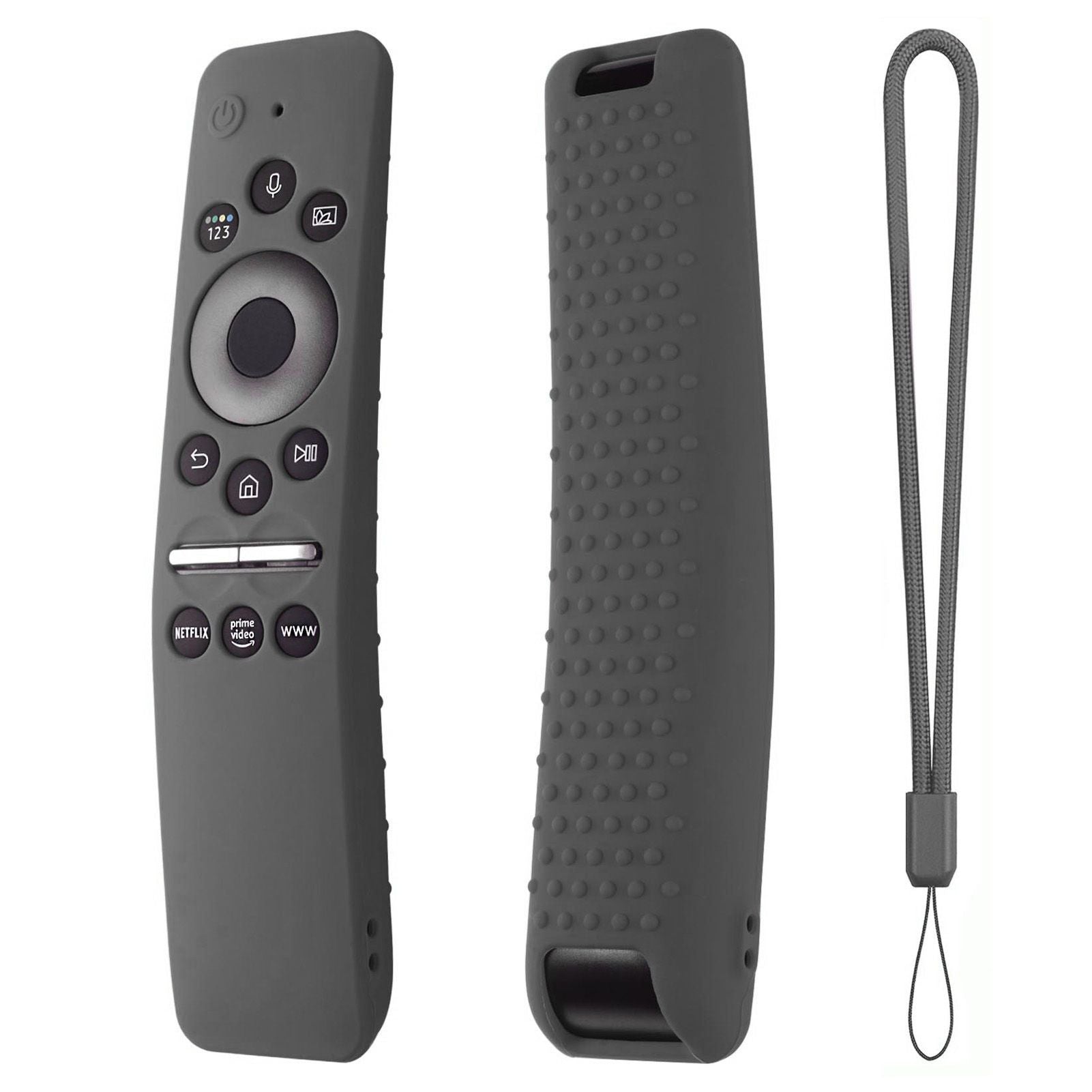 Silicone Protective Cover Case for Samsung Smart TV Remote Control BN59 01259E 1259B 1312A 1312B Gray V1294-YM0512-3117220257916