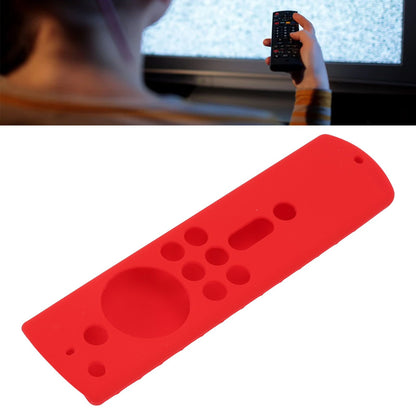 Silicone Protective Case for Fire TV Stick 4K 2018 Remote Control Shockproof Anti Slip Protective Cover Red V1294-YM0512-3117220258011