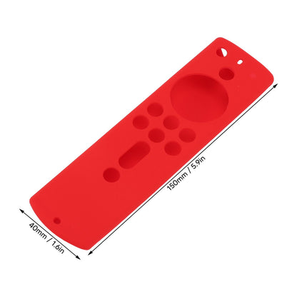 Silicone Protective Case for Fire TV Stick 4K 2018 Remote Control Shockproof Anti Slip Protective Cover Red V1294-YM0512-3117220258011