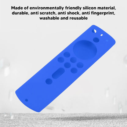 Silicone Protective Case for Fire TV Stick 4K 2018 Remote Control Shockproof Anti Slip Protective Cover Blue V1294-YM0512-3117220258012