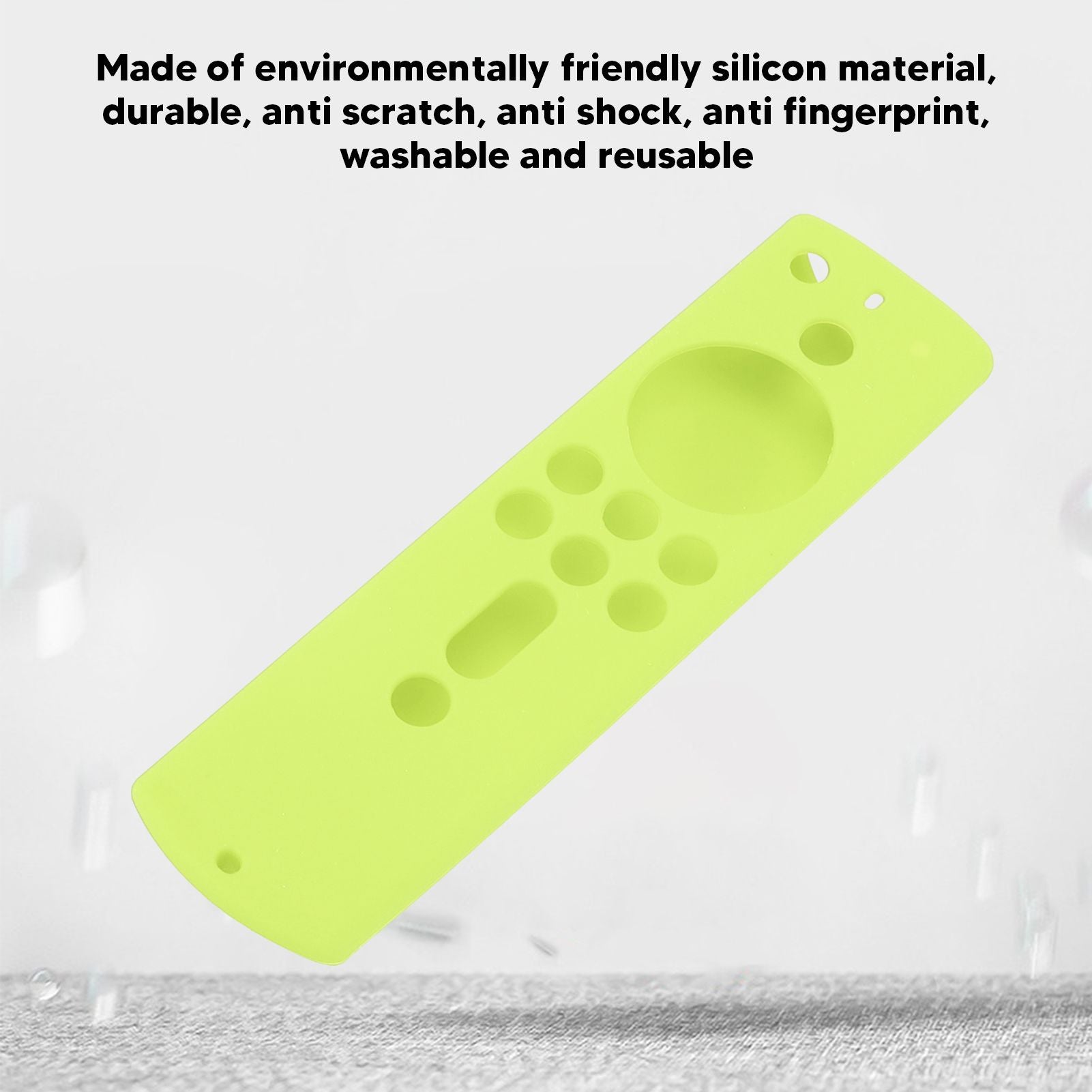 Silicone Protective Case for Fire TV Stick 4K 2018 Remote Control Shockproof Anti Slip Protective Cover V1294-YM0512-3117220258013