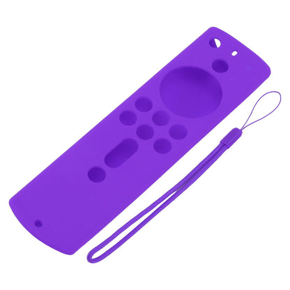 Silicone Protective Case for Fire TV Stick 4K 2018 Remote Control Shockproof Anti Slip Protective Cover Purple V1294-YM0512-3117220258014
