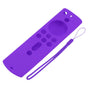 Silicone Protective Case for Fire TV Stick 4K 2018 Remote Control Shockproof Anti Slip Protective Cover Purple V1294-YM0512-3117220258014