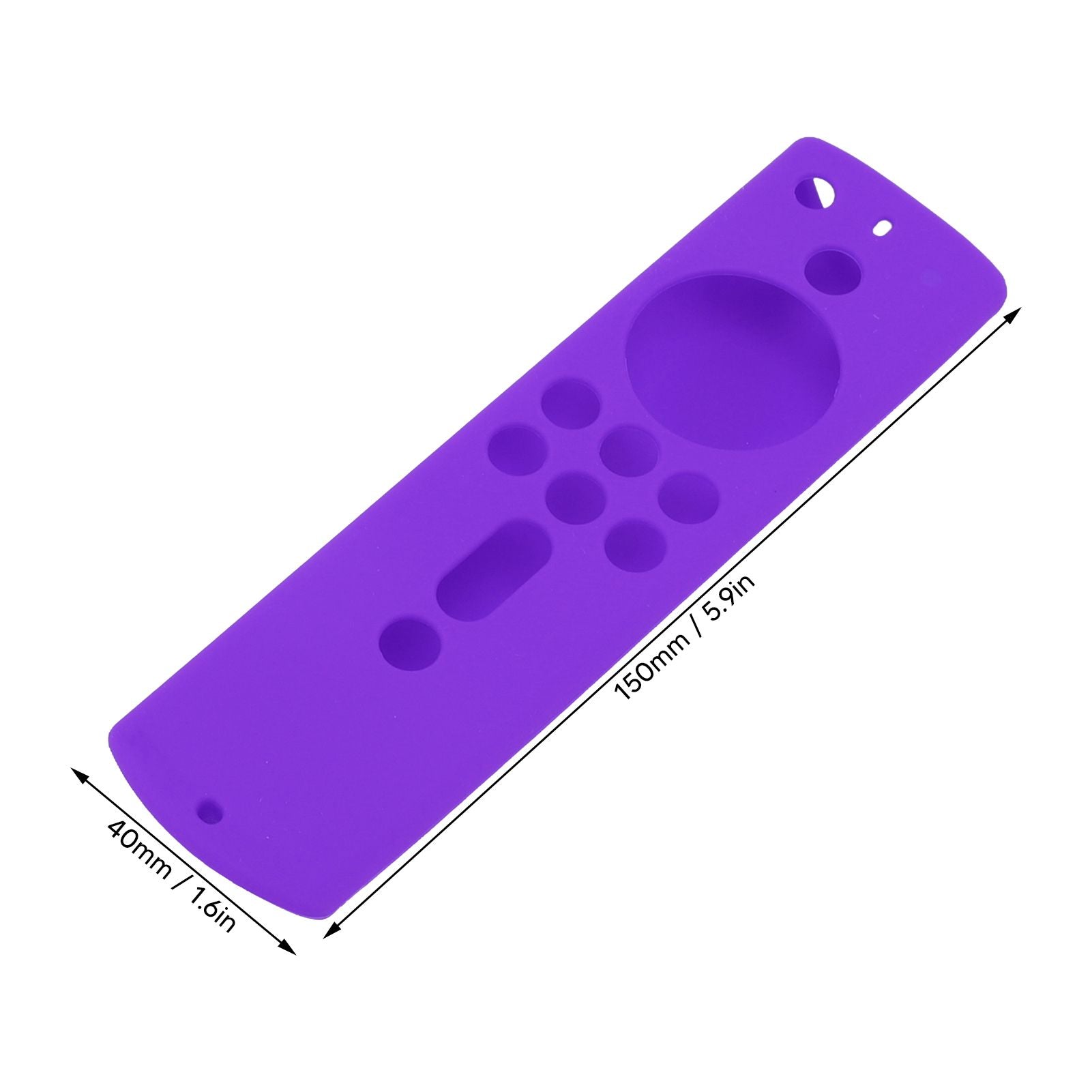 Silicone Protective Case for Fire TV Stick 4K 2018 Remote Control Shockproof Anti Slip Protective Cover Purple V1294-YM0512-3117220258014