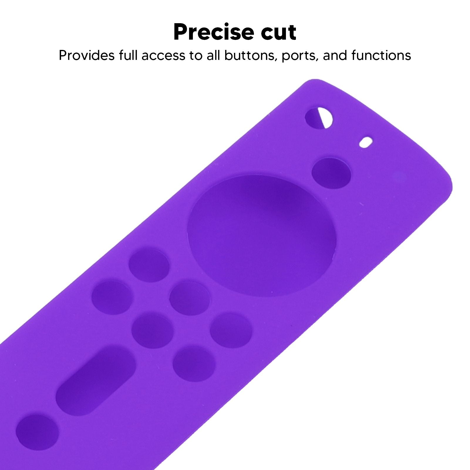 Silicone Protective Case for Fire TV Stick 4K 2018 Remote Control Shockproof Anti Slip Protective Cover Purple V1294-YM0512-3117220258014