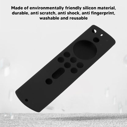Silicone Protective Case for Fire TV Stick 4K 2018 Remote Control Shockproof Anti Slip Protective Cover Black V1294-YM0512-3117220258015